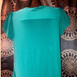 green blouse